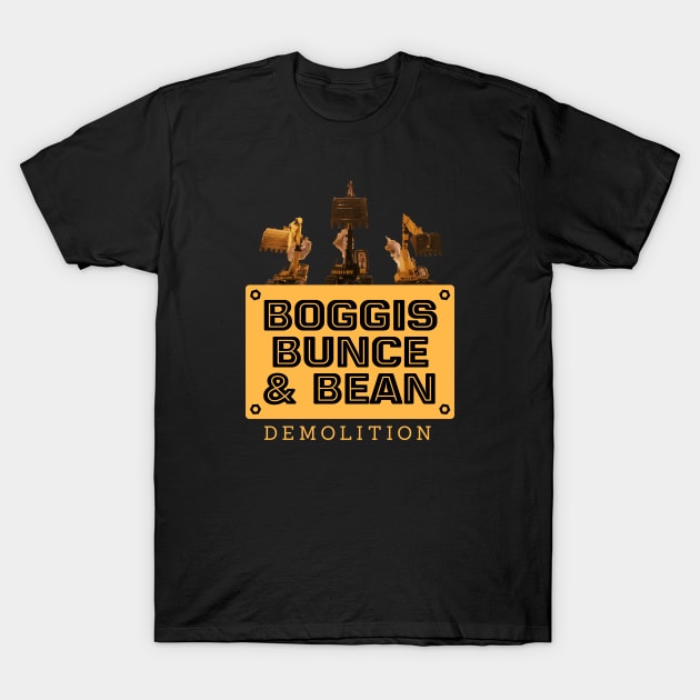 Boggis Bunce & Bean Demolition - Fantastic Mr. Fox T-Shirt by Barn Shirt USA